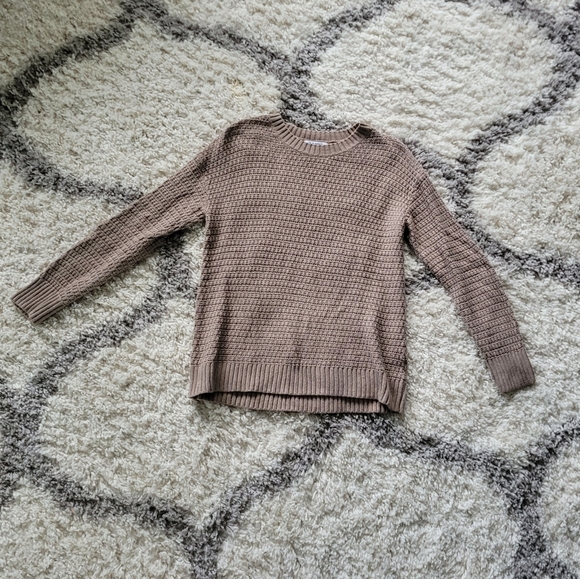 Old Navy Tops - Tunic Length Tan Sweater | Size Small | Old Navy